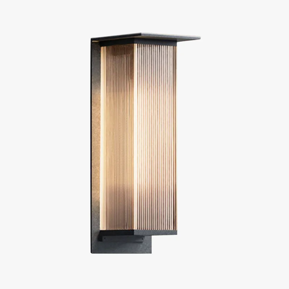 Prestigious Orr Modern Rectangular Metal Outdoor Wall Lamp Black Versatile