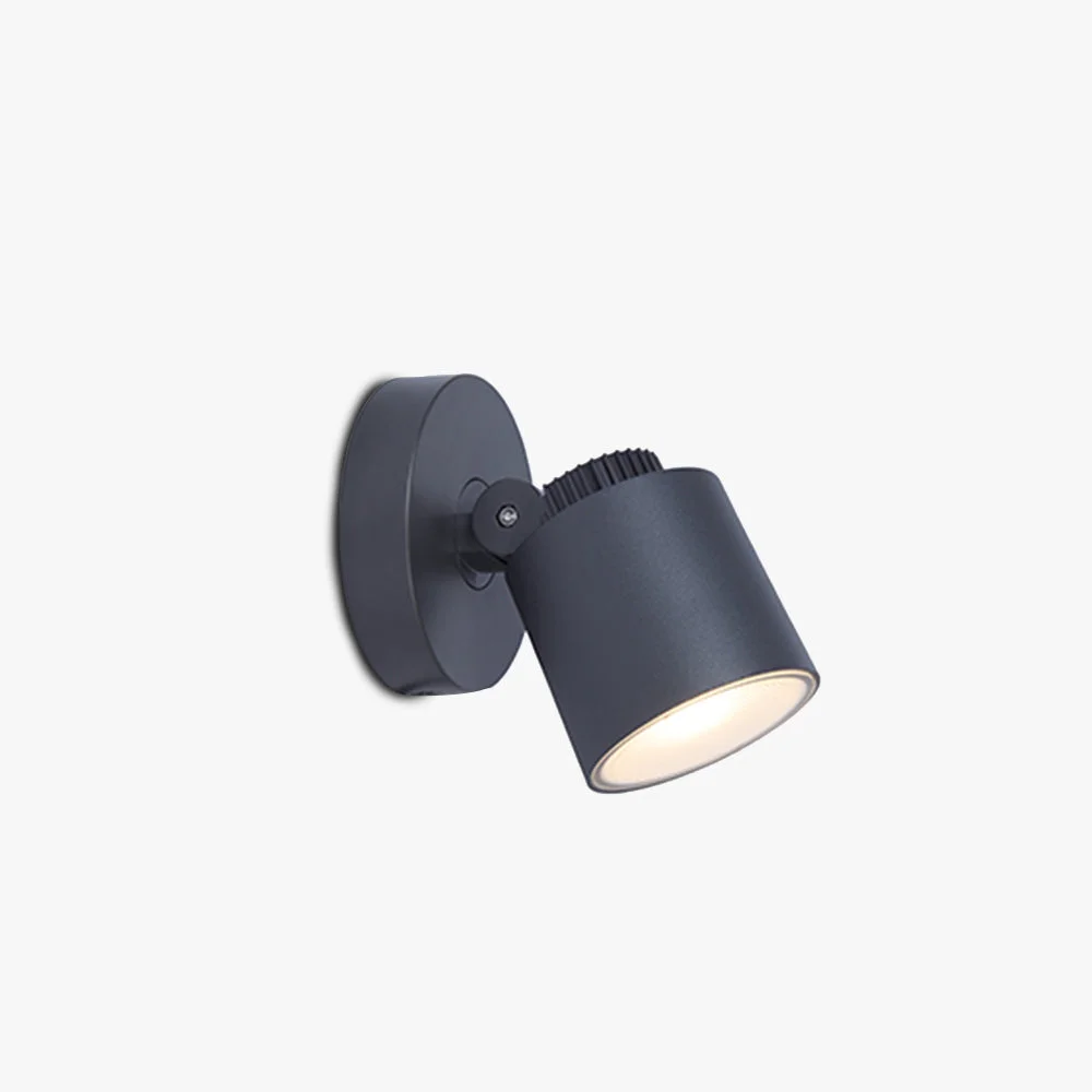 User-Friendly Orr Modern Camera Shape Metal Acrylic Outdoor Waterproof Wall Lamp Spotlight Black Innovative