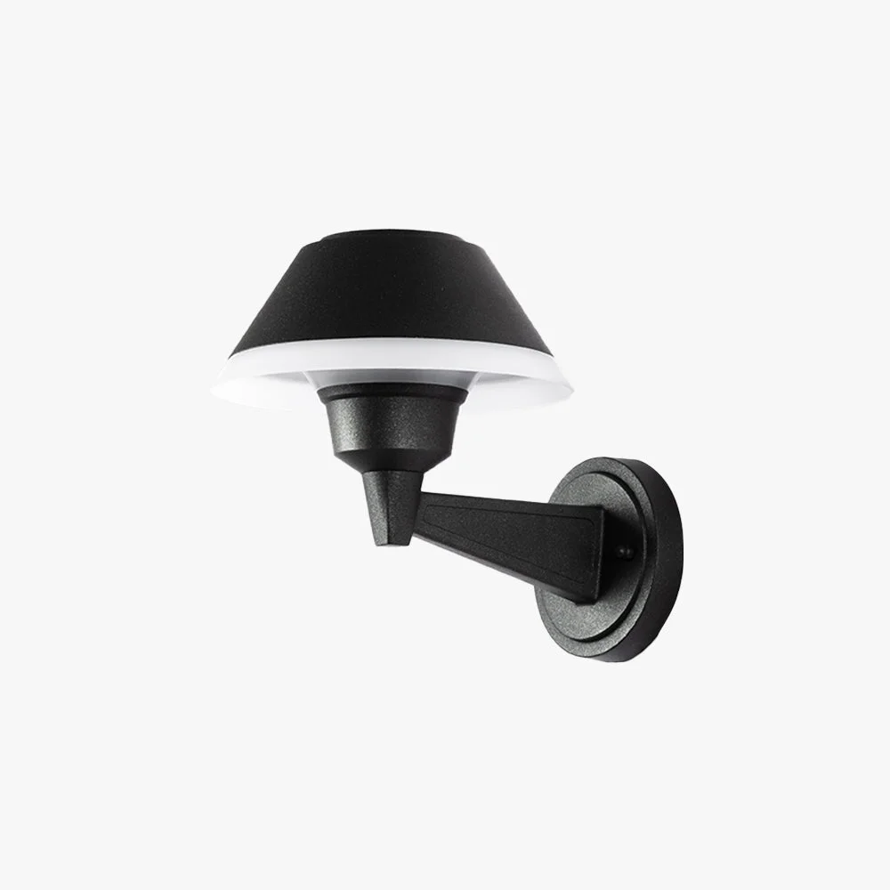 Elite Carins Modern Bowl Metal Acrylic Outdoor Waterproof Wall Lamp Black World-Class