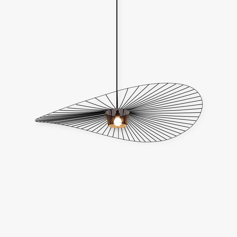 Authentic Renée Modern Flower Fabric Pendant Light 4 Color Black White Gold Brown Next-Generation