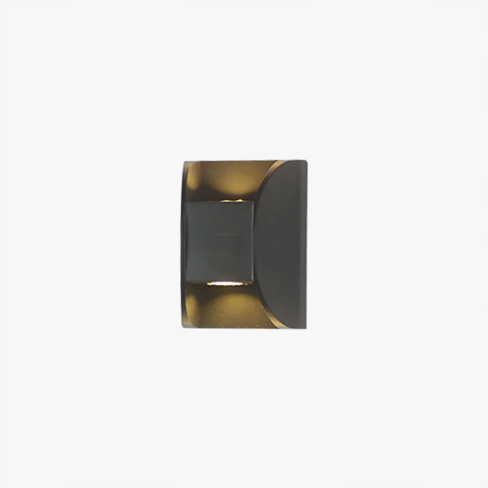 Consistent Orr Minimalist Up Down Metal Outdoor Wall Lamp Black Efficient