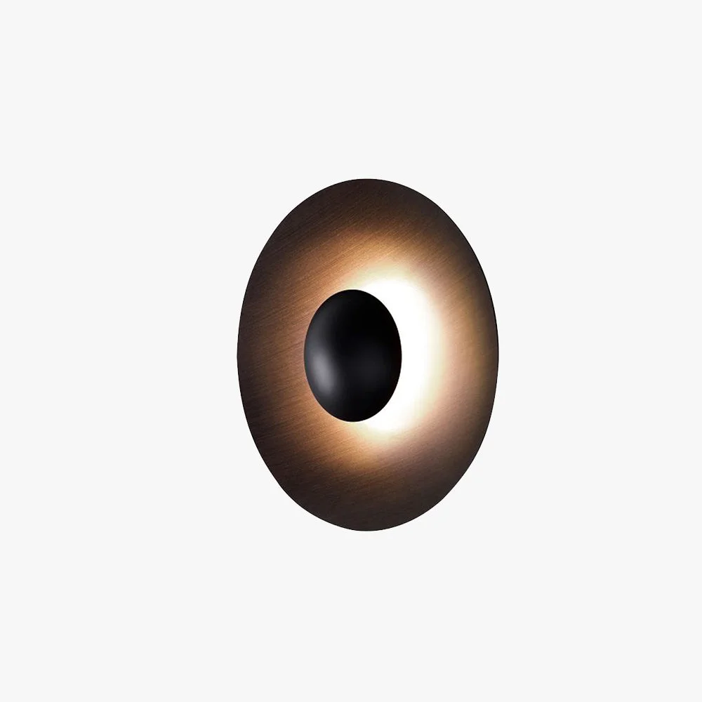 High-Grade Orr Designer Round Metal Outdoor Wall Lamp Black White Prestigious
