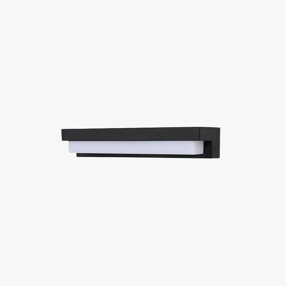 Trusted Orr Minimalist Solar Linear Acrylic Outdoor Wall Lamp Black Certified