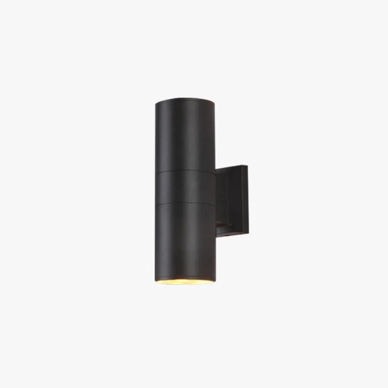 Quality Orr Minimalist Metal Double-headed Outdoor Wall Lamp Black Soft