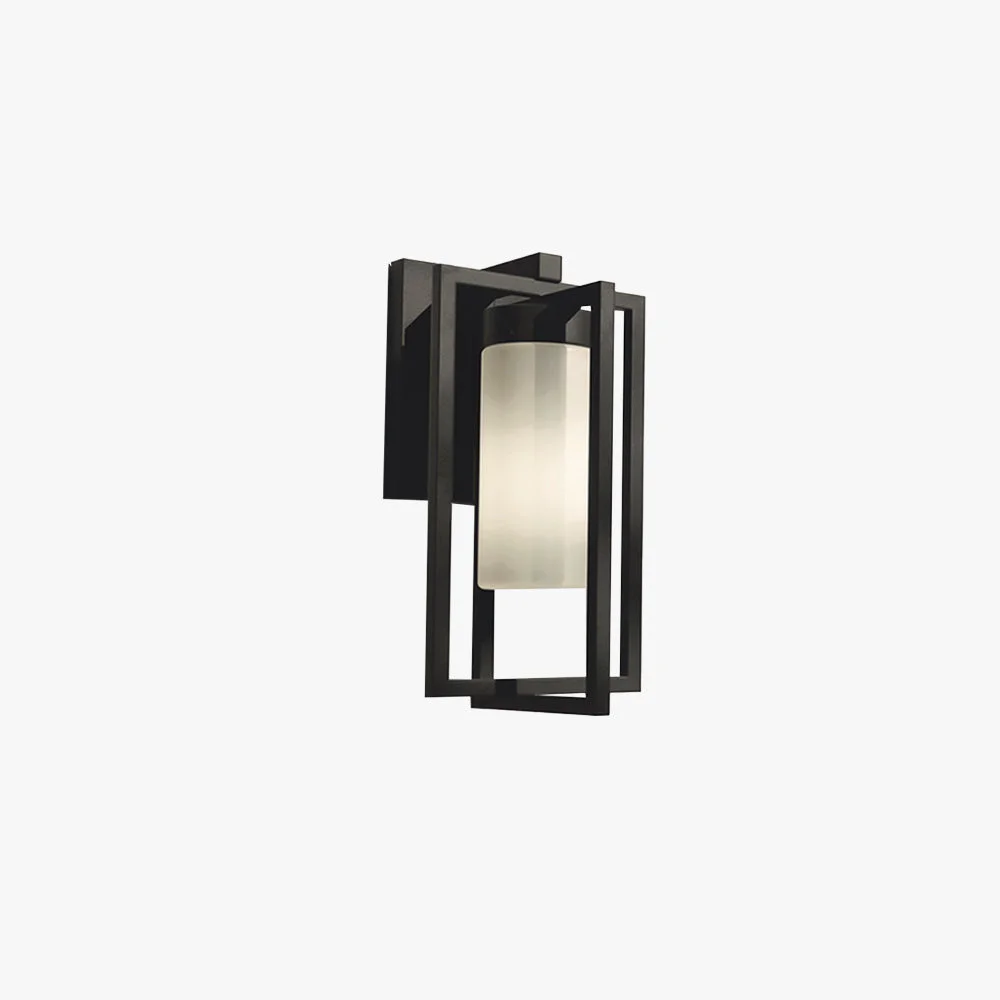 High-Performance Orr Designer Rectangular Metal Outdoor Wall Lamp Black High-Quality