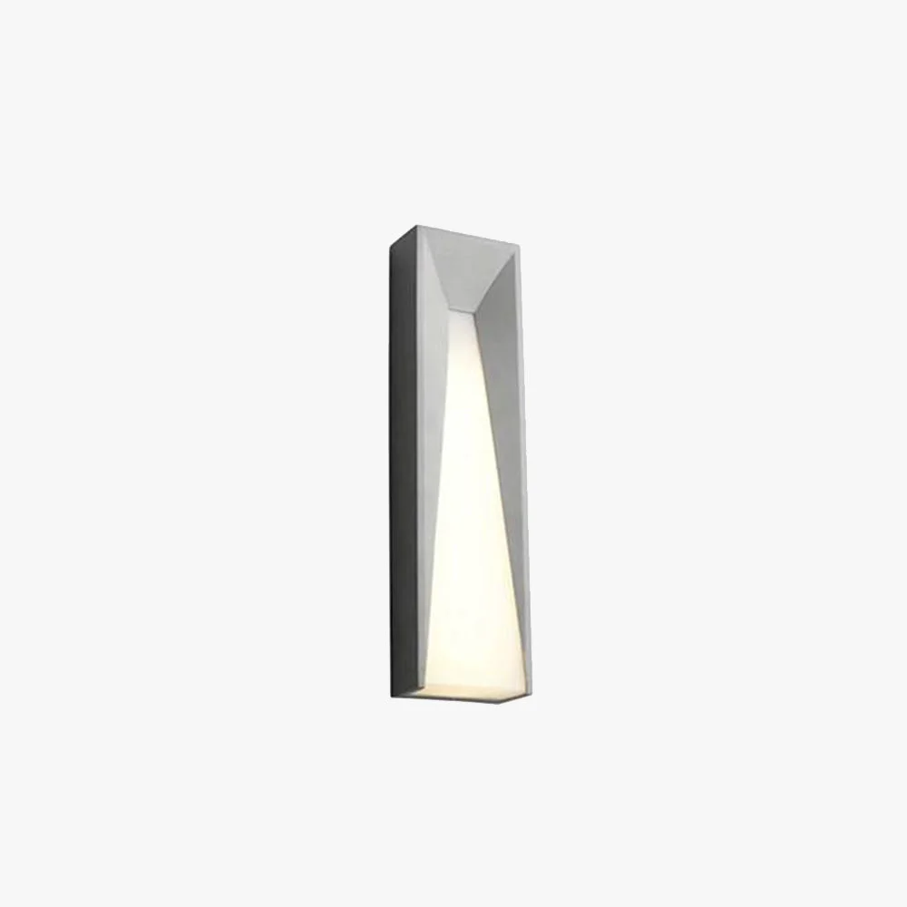 Optimized Orr Modern Rectangular Metal Outdoor Wall Lamp Black White High-End
