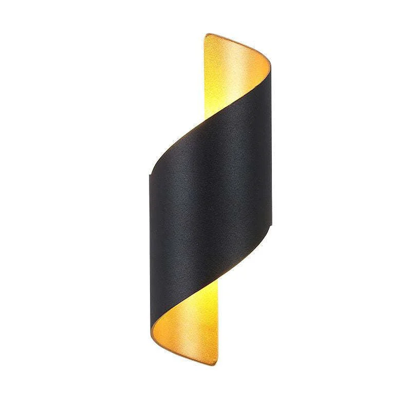 High-Quality Orr Modern Conch Shape Metal Indoor Wall Lamp Black White Gold Prestigious