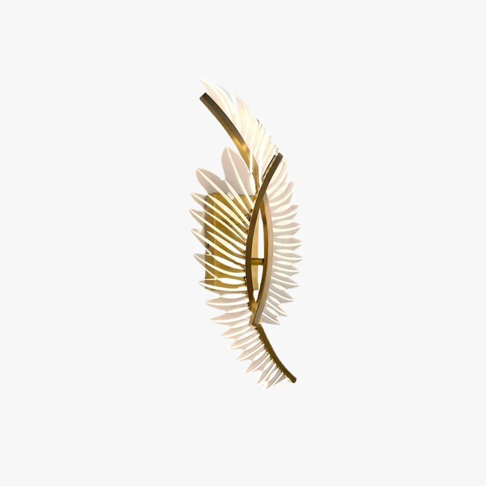 Refined Kristy Modern Crystal Wall Lamp Gold Wings Design Sconce for Bedroom Professional