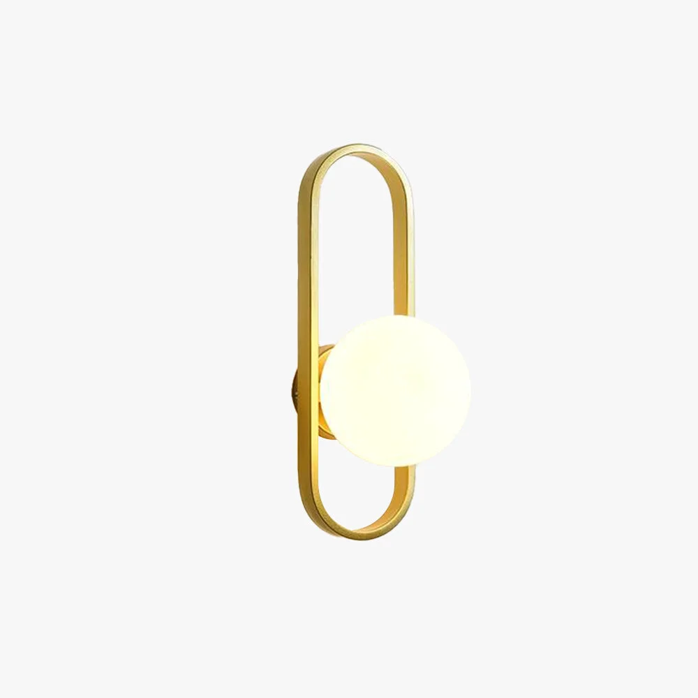 Traditional Valentina Modern Globe Bedside Wall Lamp Mount for Bedroom Reading Room Gold Black Fast