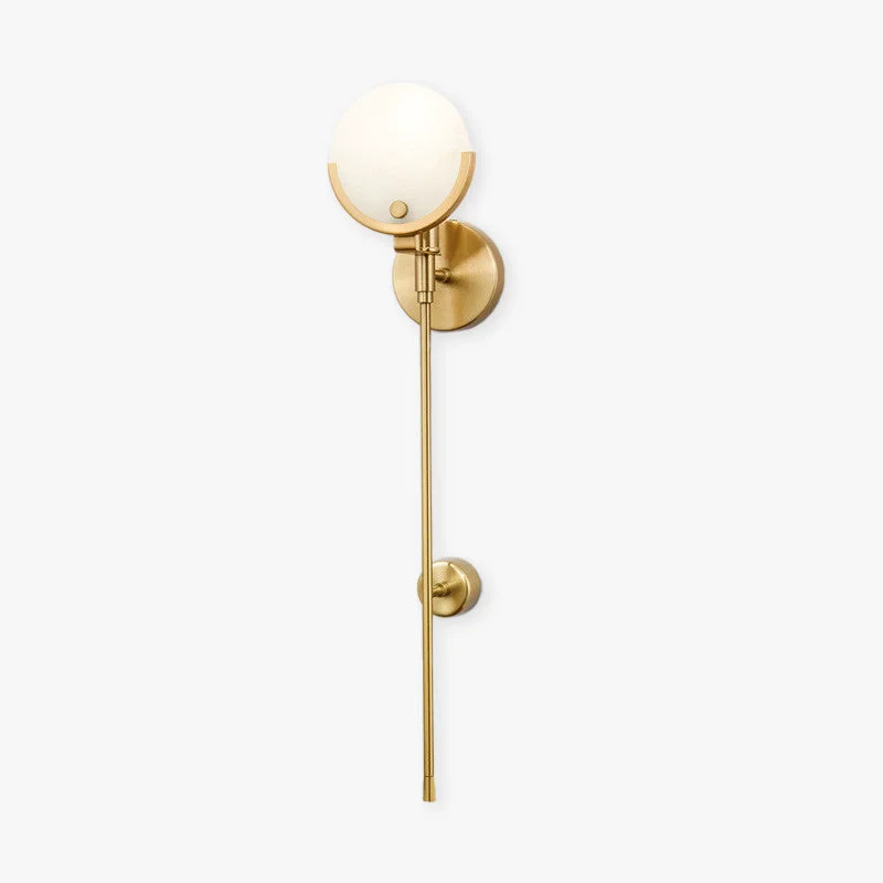 Sustainable Valentina Modern Ball Metal Dolomite LED Wall Lamp Gold High-Grade