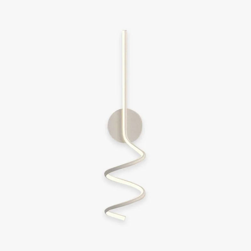 Trusted Modern LED Art Interior Wall Light Spiral Black White Long-Lasting