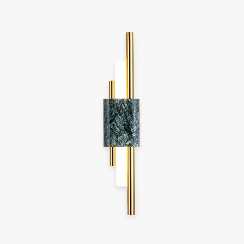 Lightweight Alana Modern Metal Marble LED Wall Lamp Black Gold Green Selected