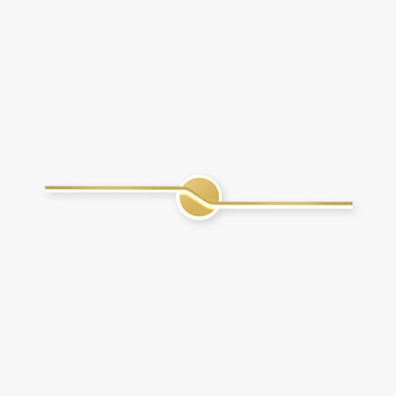 Classic Leigh Wall Lamp Linear Minimalist Metal Black Gold Bedroom Outstanding