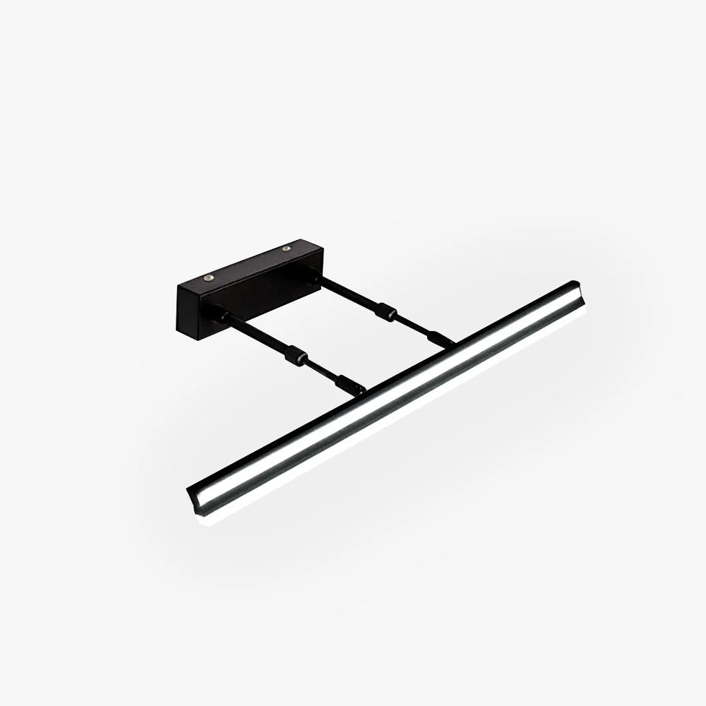 Fast Edge Industrial Linear Metal Acrylic Wall Lamp Black Premium Material
