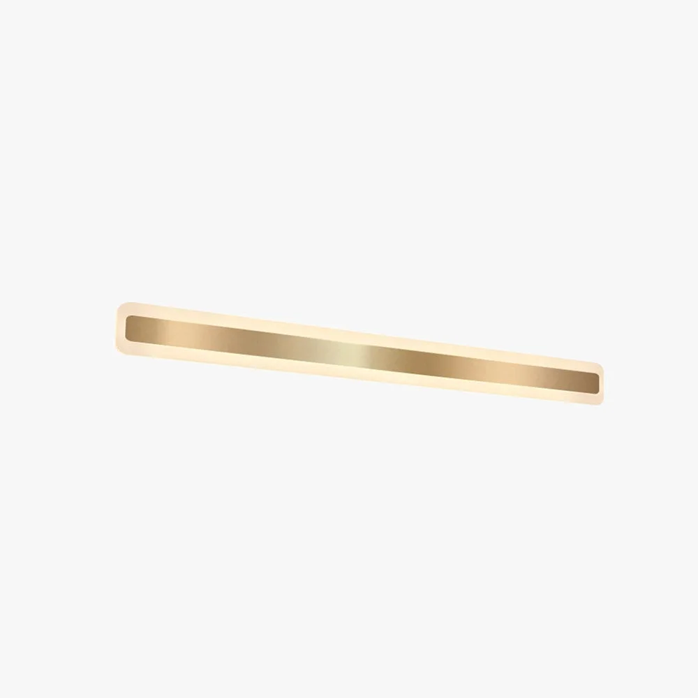 Soft Leigh Modern Rectangular Vanity Mirror Front Wall Lamp Gold Healthy