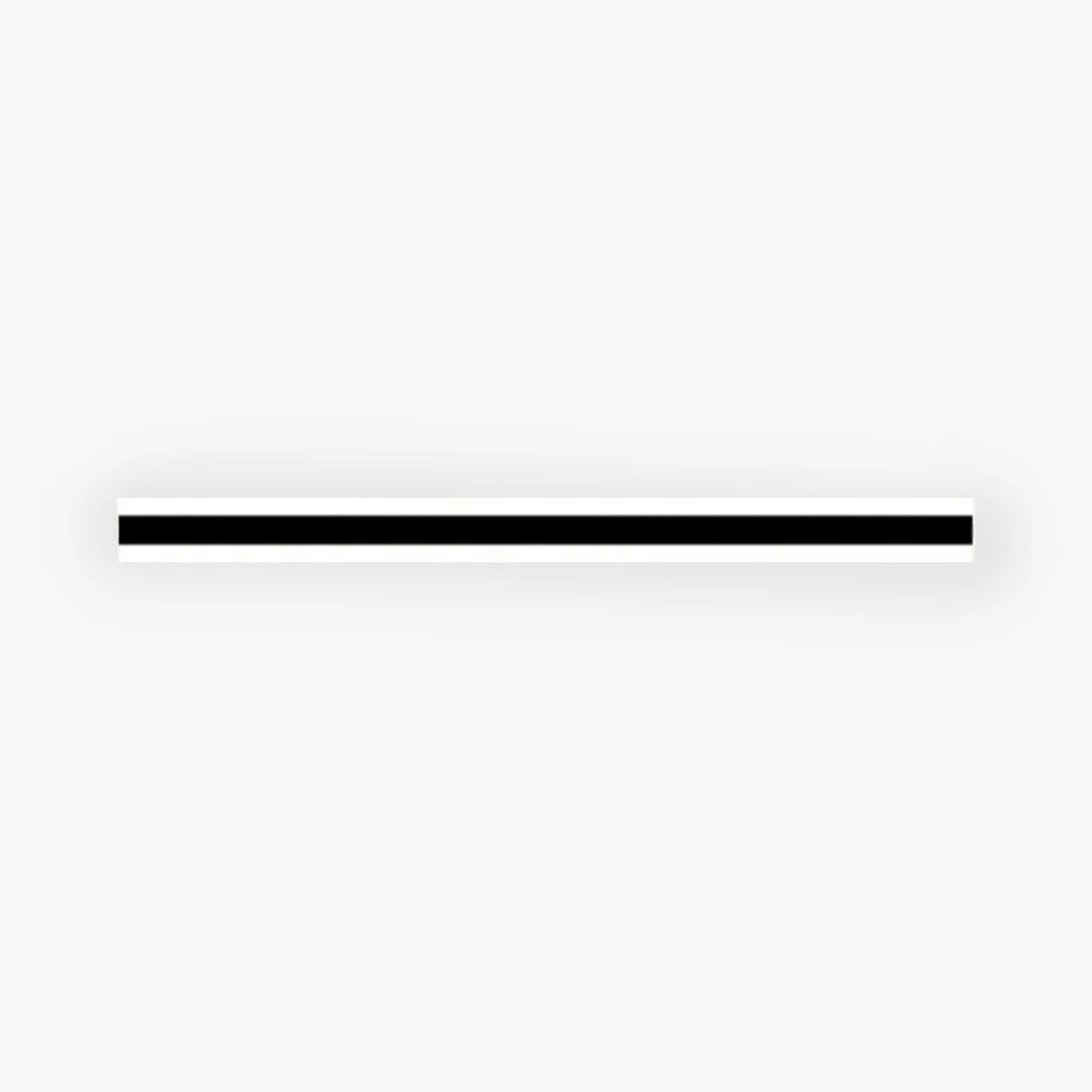 Relaxed Edge Minimalist Linear Metal Acrylic Wall Lamp Bathroom Excellent