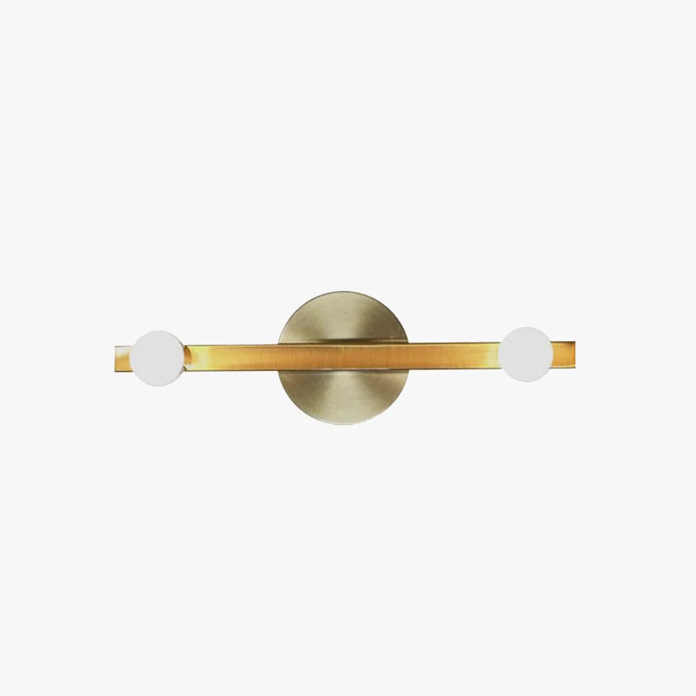 Enhanced Avi Modern Linear Metal Wall Lamp Gold Bathroom Outstanding