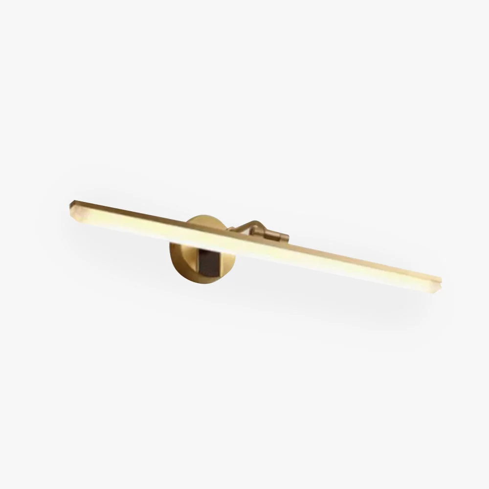 Quality Leigh Retro Linear Metal Acrylic Wall Lamp Brass Safe