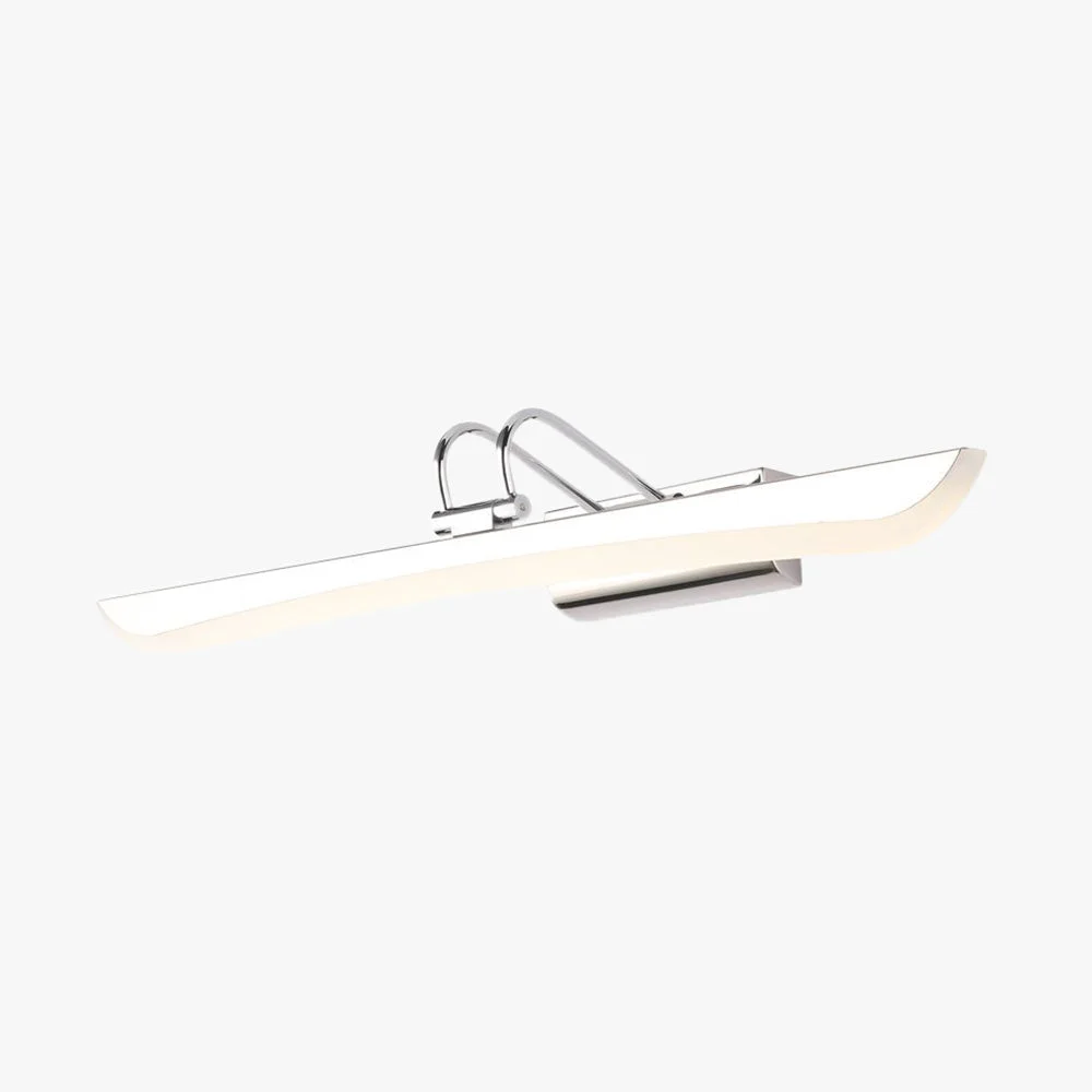 Genuine Leigh Modern Linear Metal Mirror Front Vanity Wall Lamp White Innovative