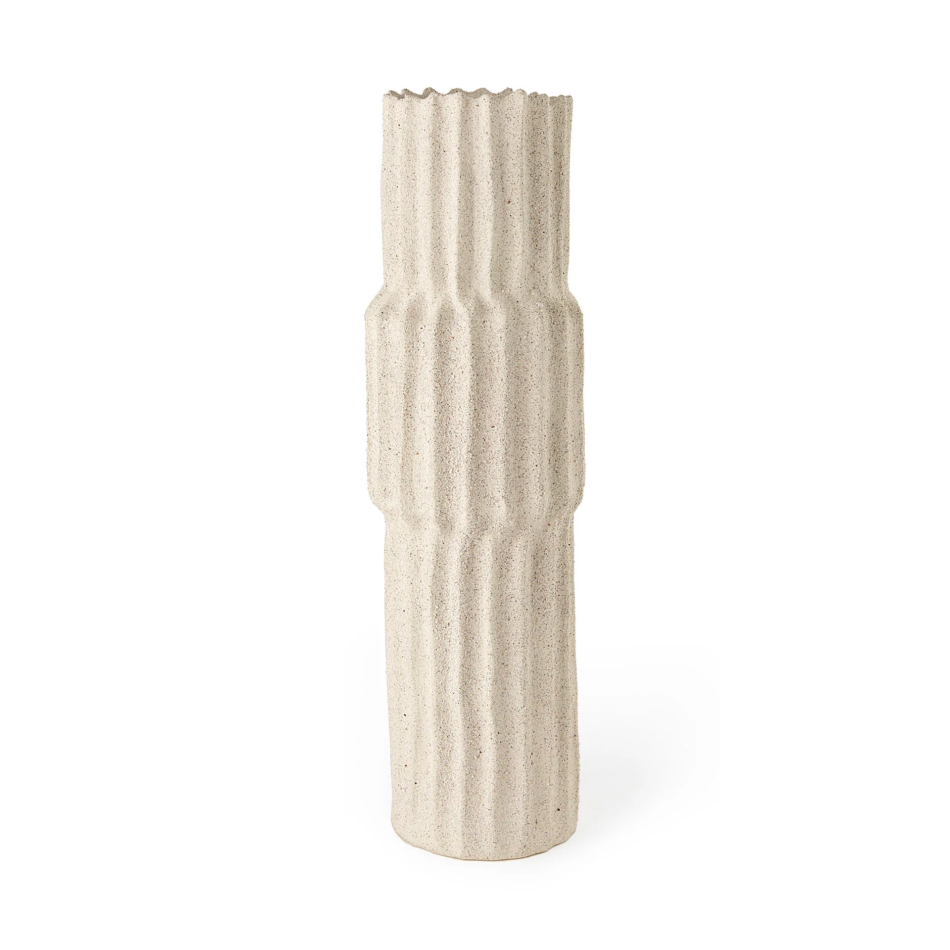 Functional Cardon 23.0H Cream Ceramic Vase Innovative