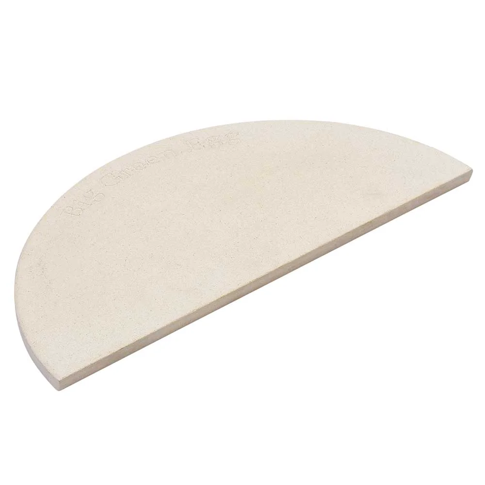 Genuine Big Green Egg Half Moon Pizza Baking Stone For XL Specialty
