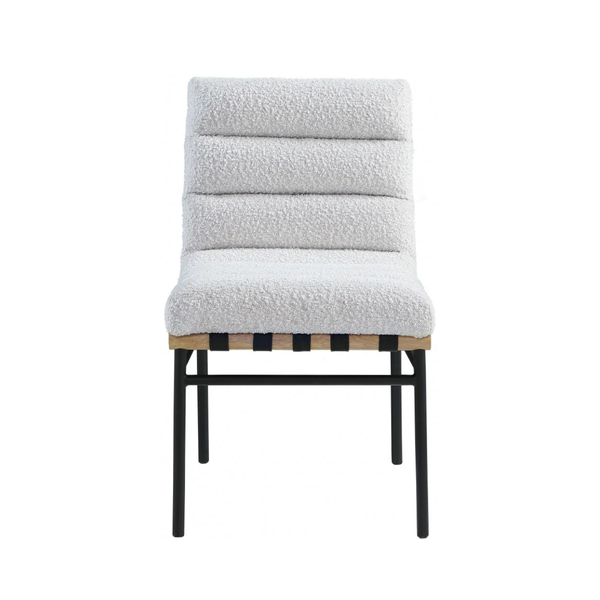 Minimalist Maru Boucle’ Fabric Dining Chair Efficient