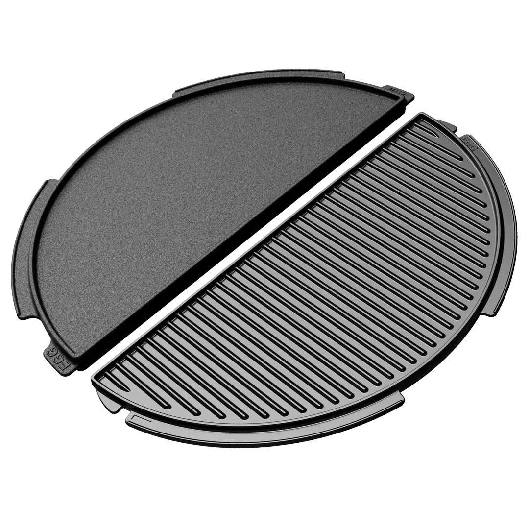 Quality Big Green Egg Half Moon Cast Iron Plancha 2XL XL Convenient