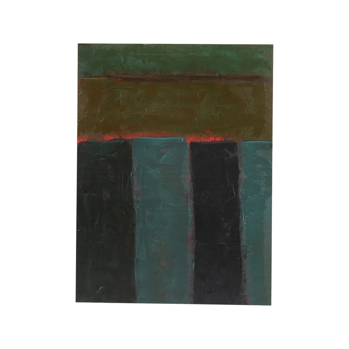 Carefully Designed Hand-Painted Wood Wall Decor with Abstract Design Breathable