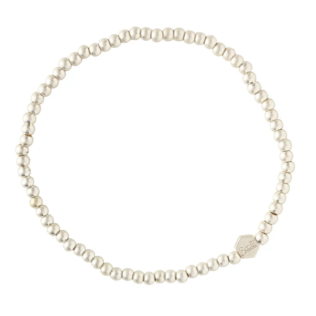 User-Friendly Mini Metal Stacking Bracelet Ball of Silver Top-Quality