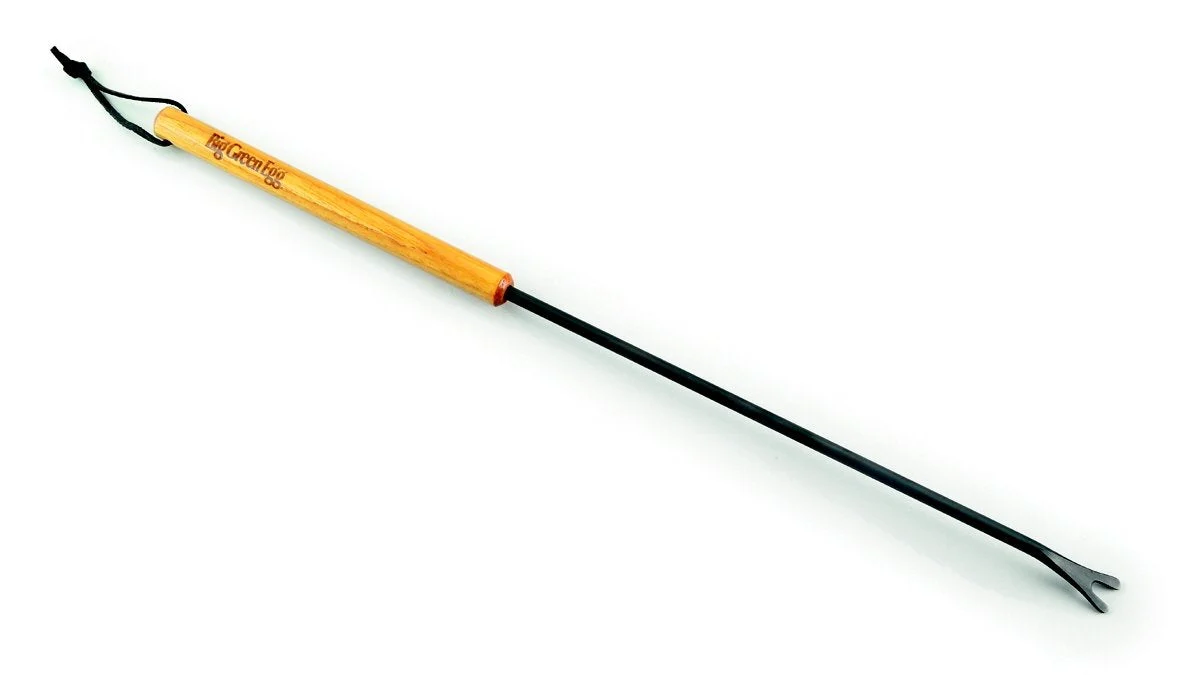 Secure Big Green Egg Long Handle V-notch Grid Cleaner Minimalist