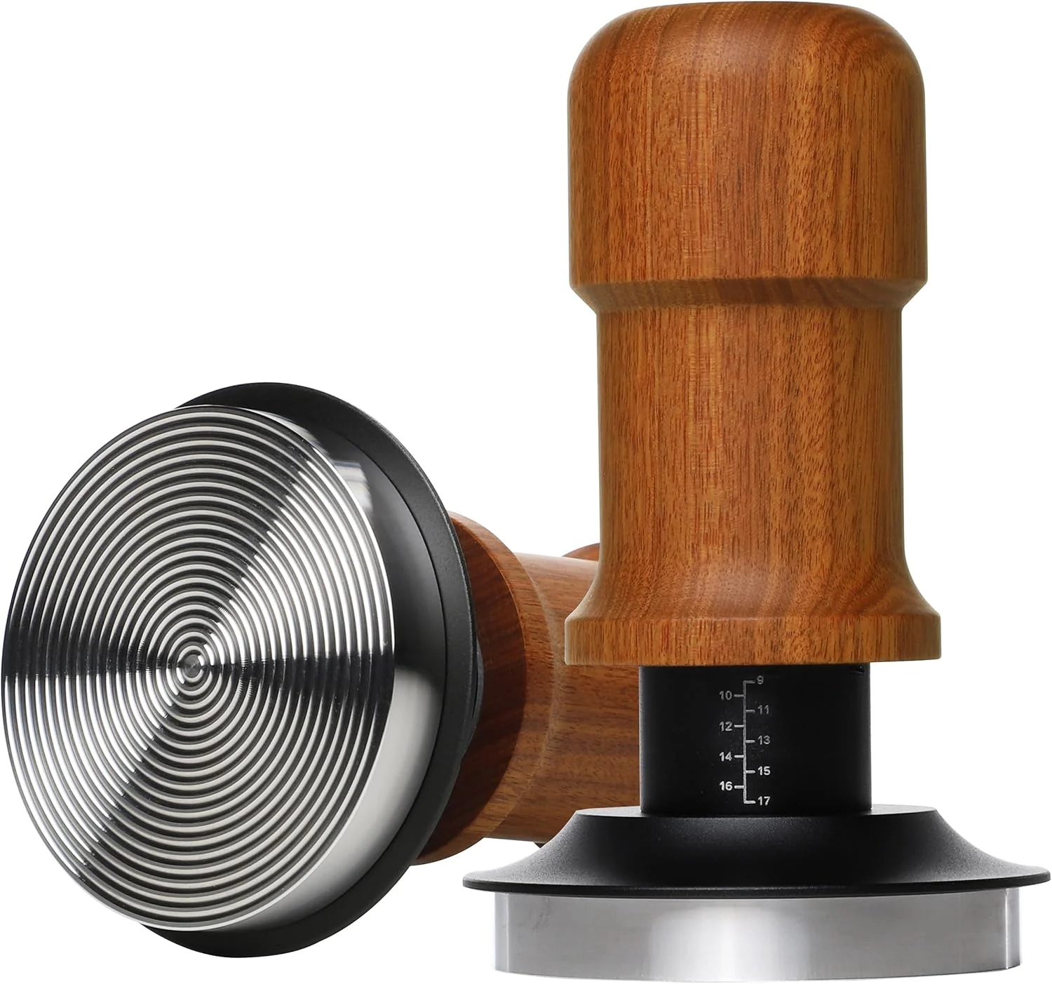 Detailed 58mm Espresso Tamper Premium Barista Coffee Tamper with Constant 30lb Calibrated Spring Loaded Contemporary