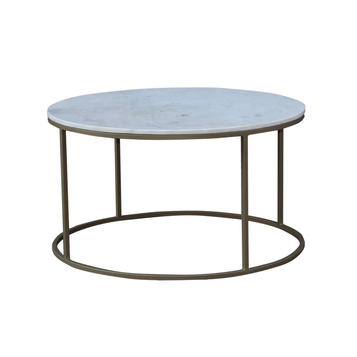 Sophisticated Tane Round Marble Coffee Table Brass Legs Stylish