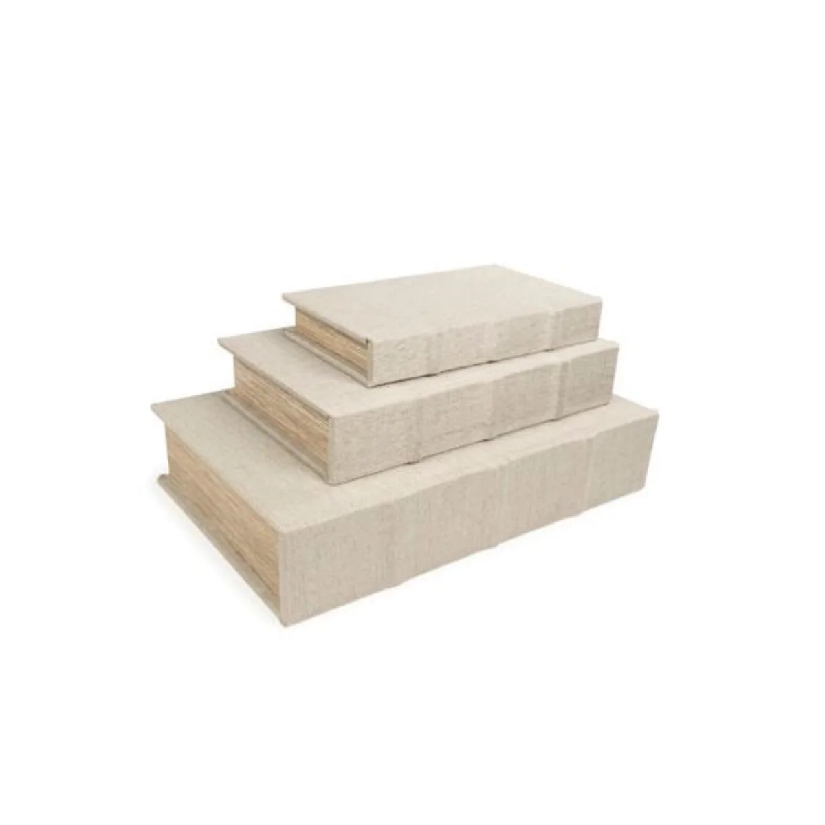 Efficient Linen books storage box set-3 Fast
