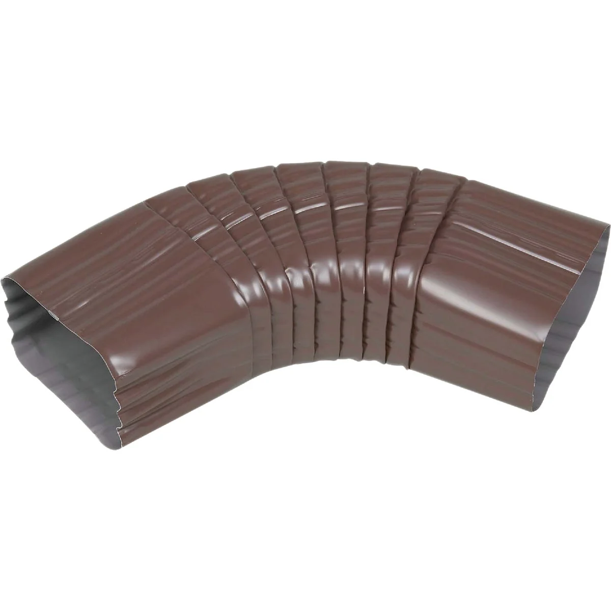 Durable Spectra Metals 3 x 4 In. Aluminum Brown Side Downspout Elbow Fine