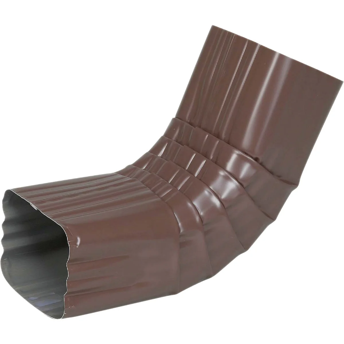 Healthy Spectra Metals 3 x 4 In. Aluminum Brown Front Downspout Elbow User-Friendly
