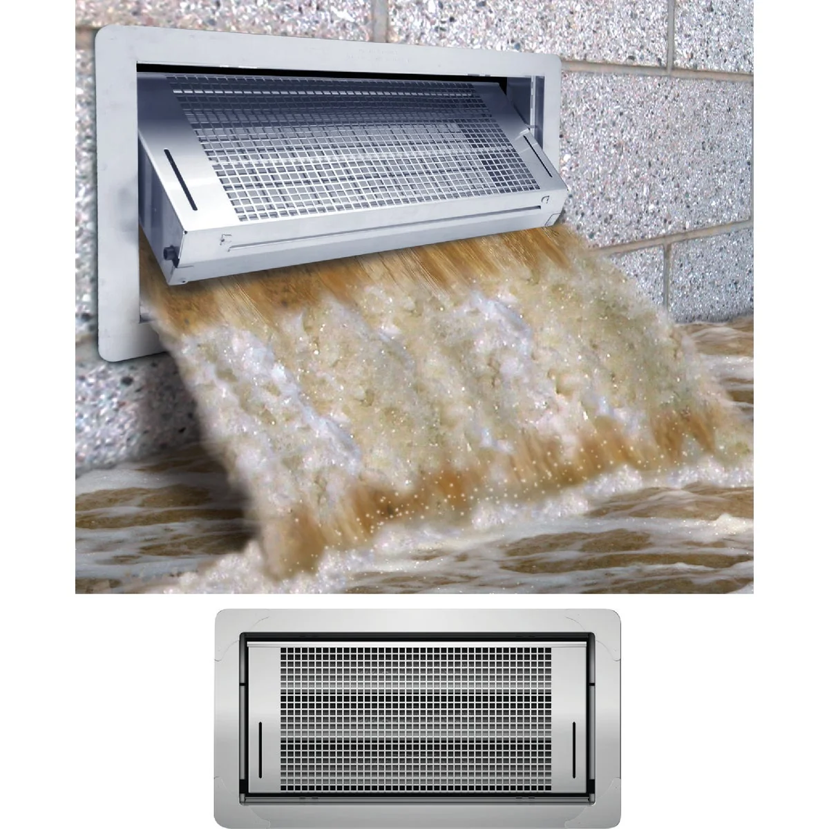Healthy Smart Vent 8 In. x 16 In. Dual Function Automatic Foundation Vent Optimized