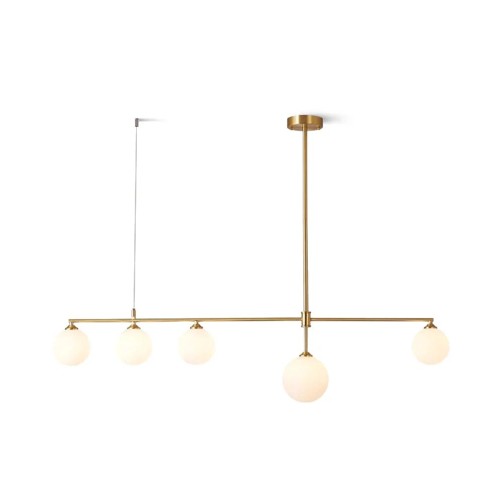 Recyclable Brass Globe Chandelier Natural