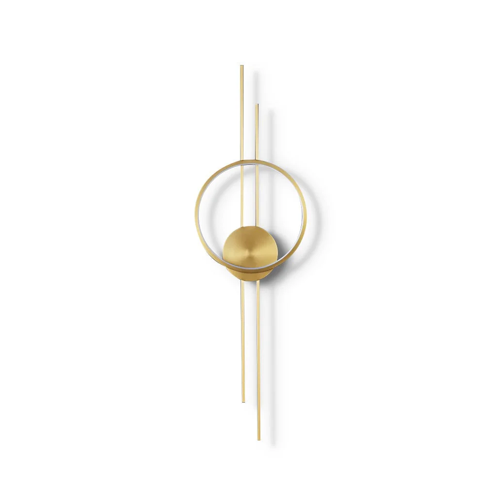 User-Friendly Circle And Line Wall Lamp Crafted