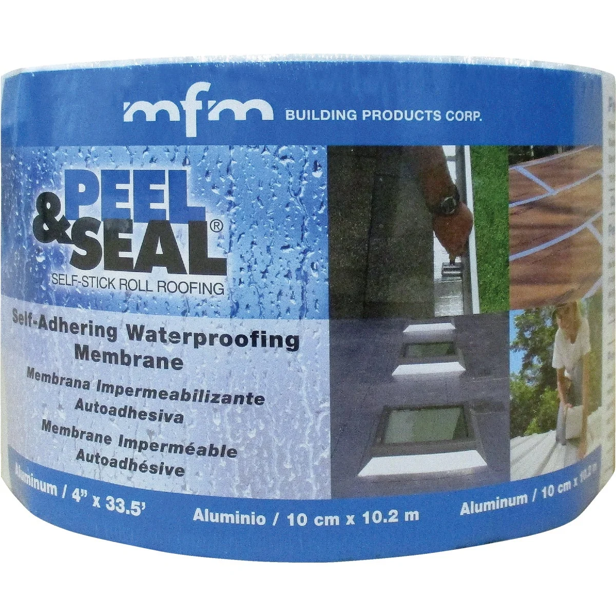 Contemporary MFM Peel Seal 4 In. X 33.5 Ft. Aluminum Roofing Membrane Fine