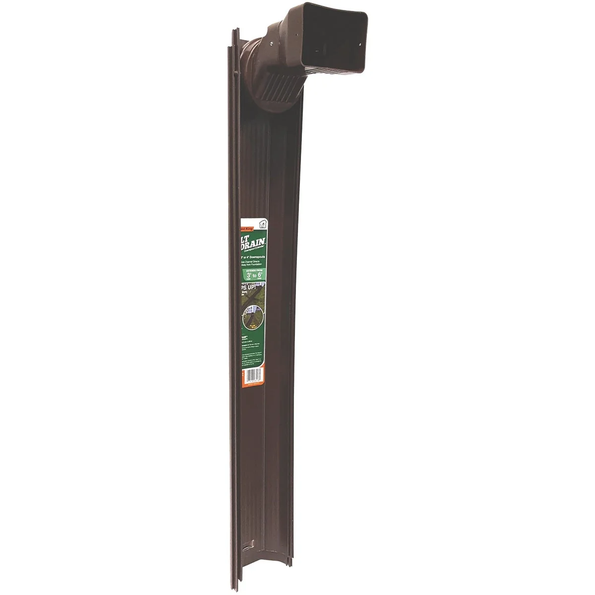 Eco-Friendly Frost King 6 Ft. Brown Tilt ‘N Drain Adjustable Downspout Extender Efficient