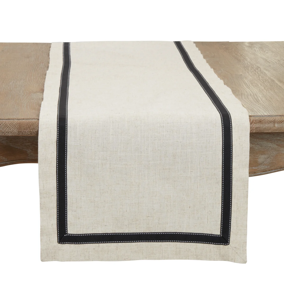 Original Grosgrain Accent Table Runner – Black 16 x 120 User-Friendly