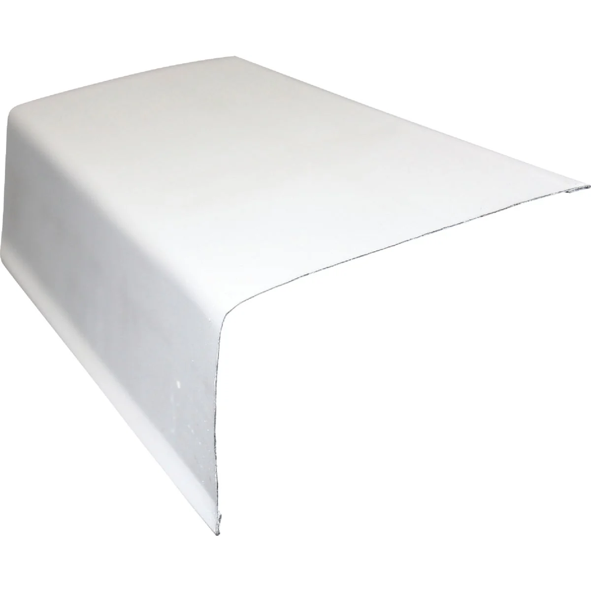 Genuine Klauer 2 In. X 3 In. Galvanized Steel Gutter Apron Flashing with Hems Brown Easy-to-Use