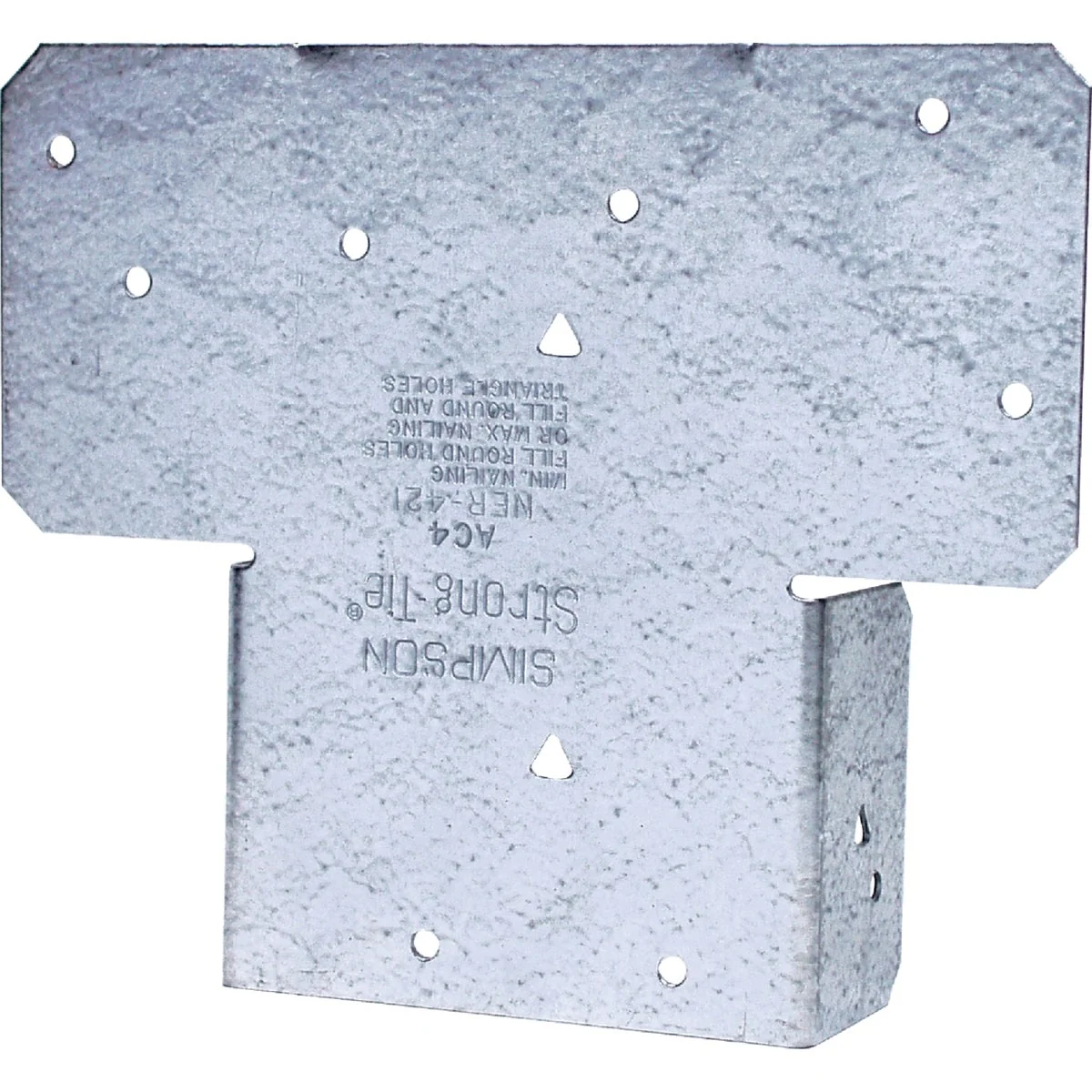 Clean Simpson Strong-Tie 4 In. x 4 In. 18 ga Galvanized Post Cap Trendy