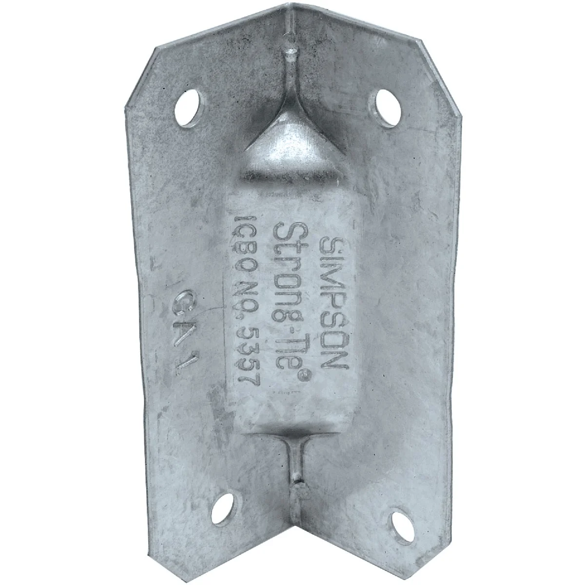 Smart Simpson Strong-Tie 2-3 4 In. Galvanized Steel 18 ga Reinforcing Gusset Angle Dependable