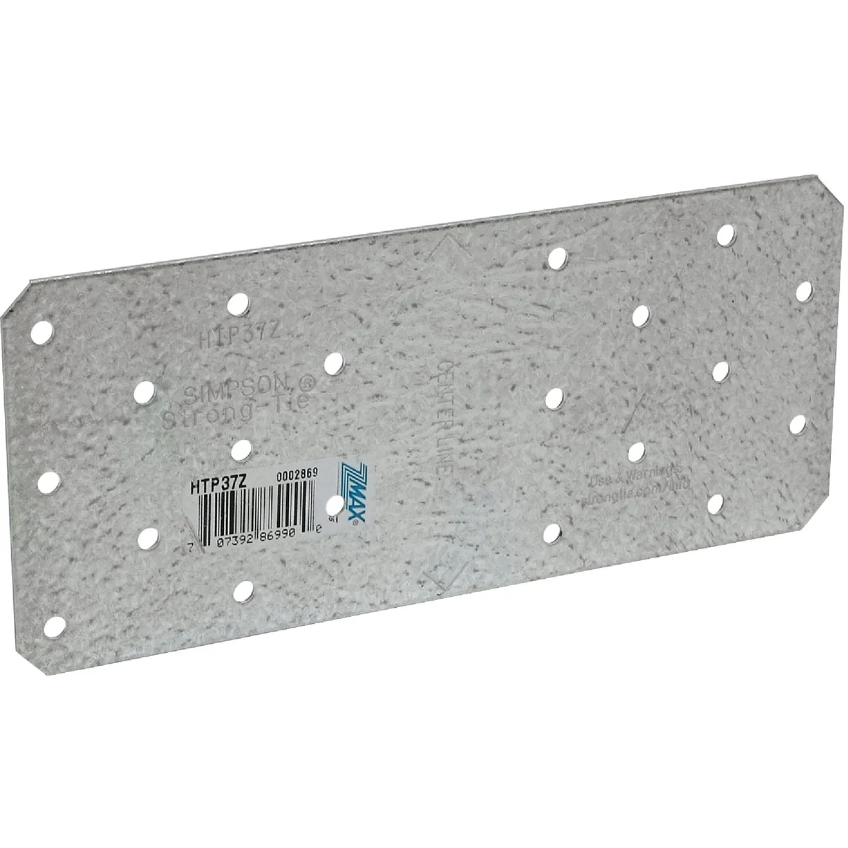 Carefully Designed Simpson Strong-Tie 3 in. W. x 7 in. L. Galvanized Steel 16 Gauge Tie Plate Specialty