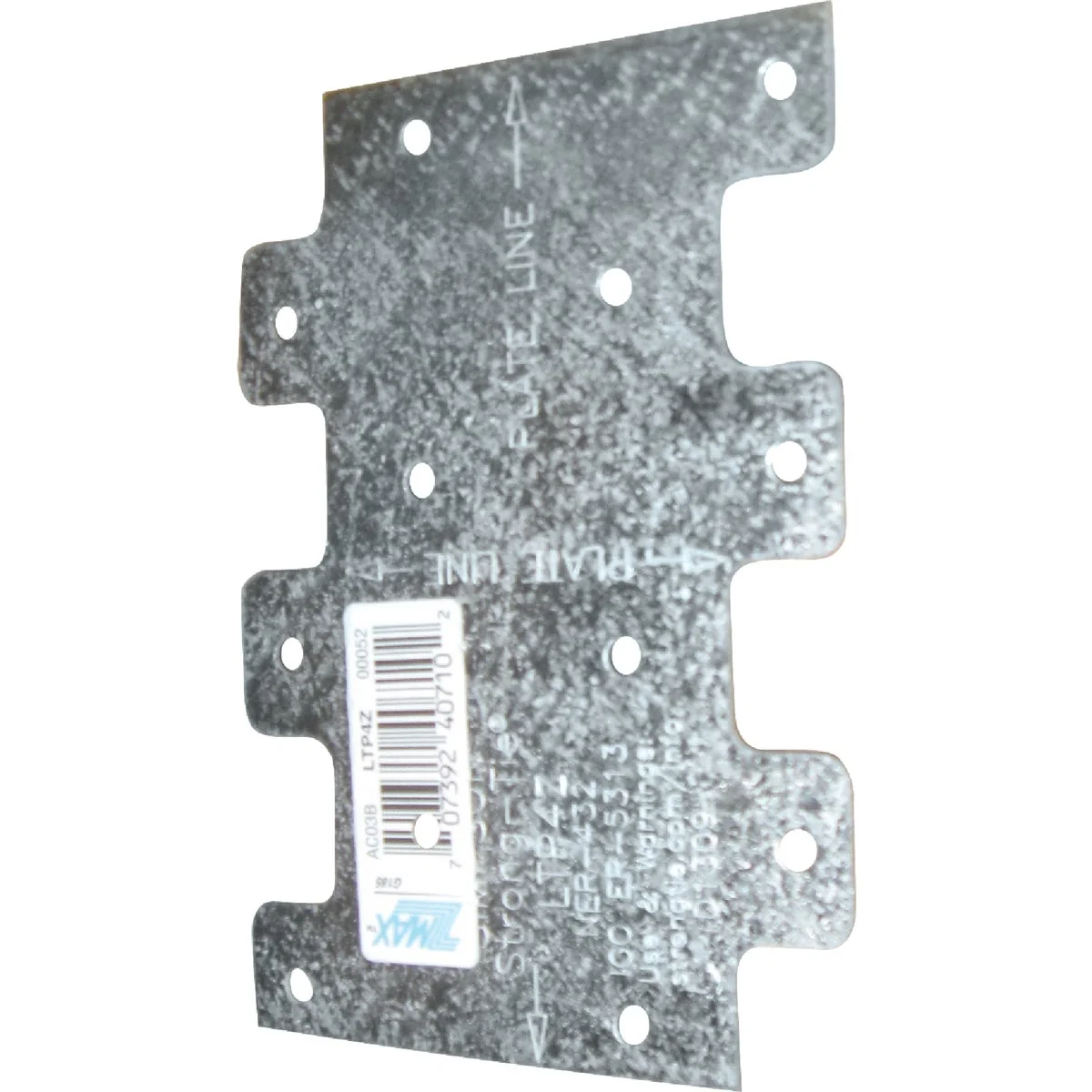 Secure Simpson Strong-Tie 3 in. W. x 4-1 4 in. H. Galvanzied Steel 20 Gauge Tie Plate Contemporary
