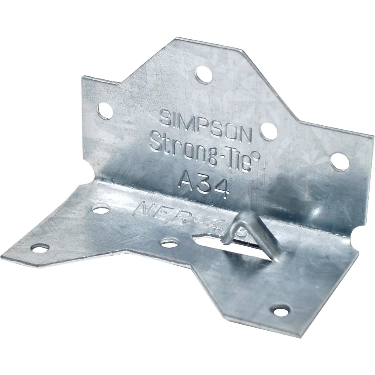 Refined Simpson Strong-Tie Galvanized Steel 18 ga Framing Angle Professional