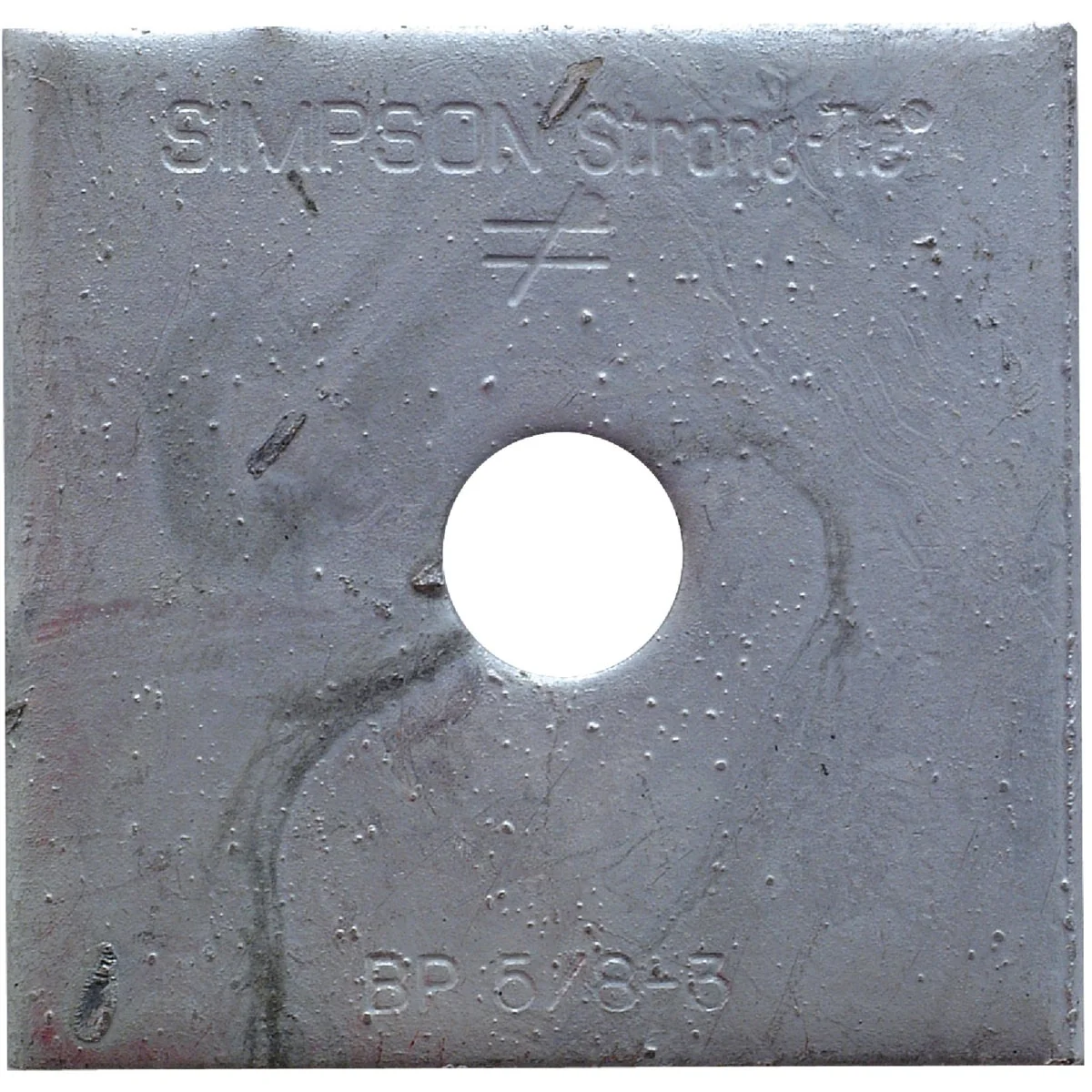 High-Grade Simpson Strong-Tie 5 8 in. x 3 in. Steel Hot Dipped Galvanized Bearing Plate Healthy