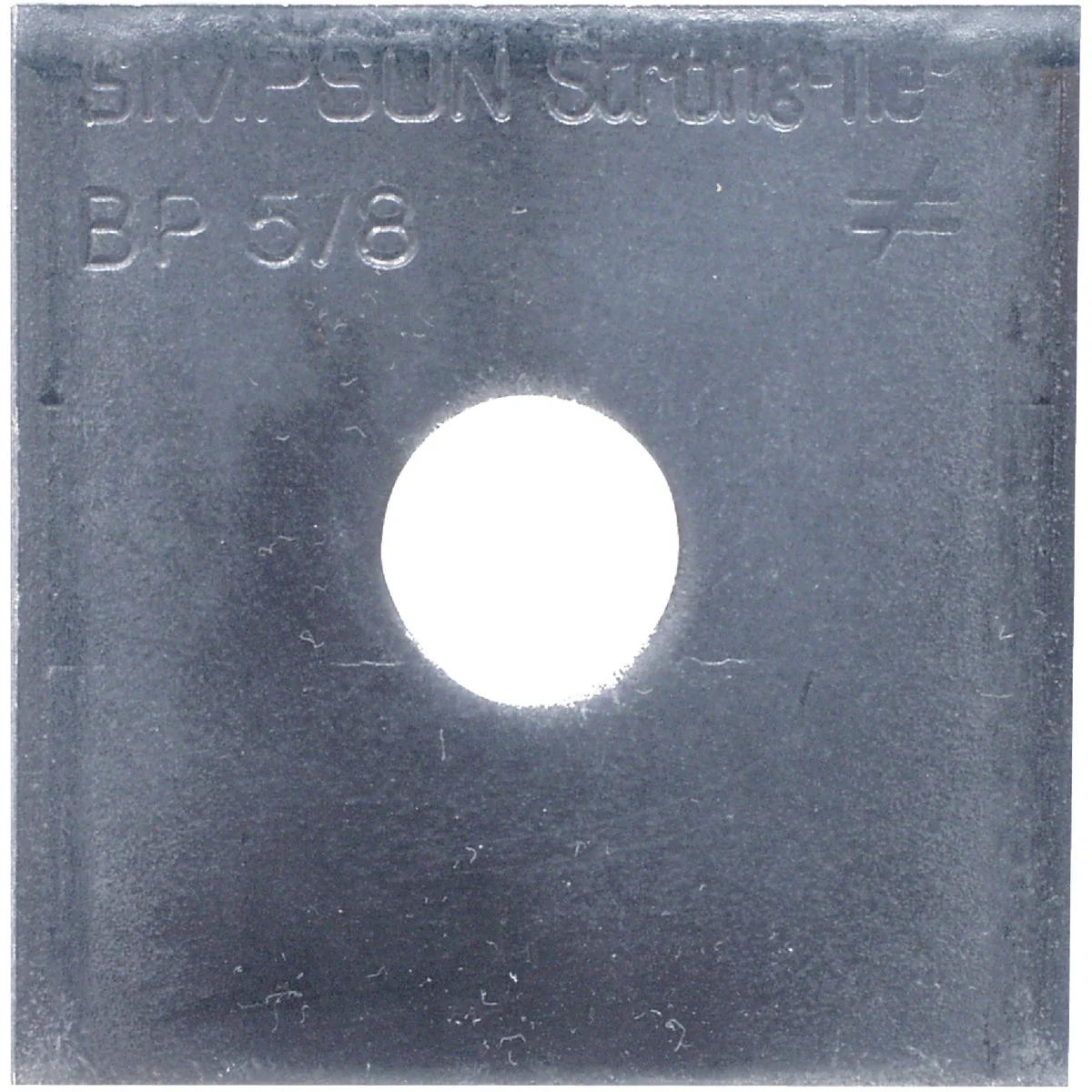 Organic Simpson Strong-Tie 5 8 in. x 2-1 2 in. x 1 4 in. Steel Uncoated Bearing Plate Genuine