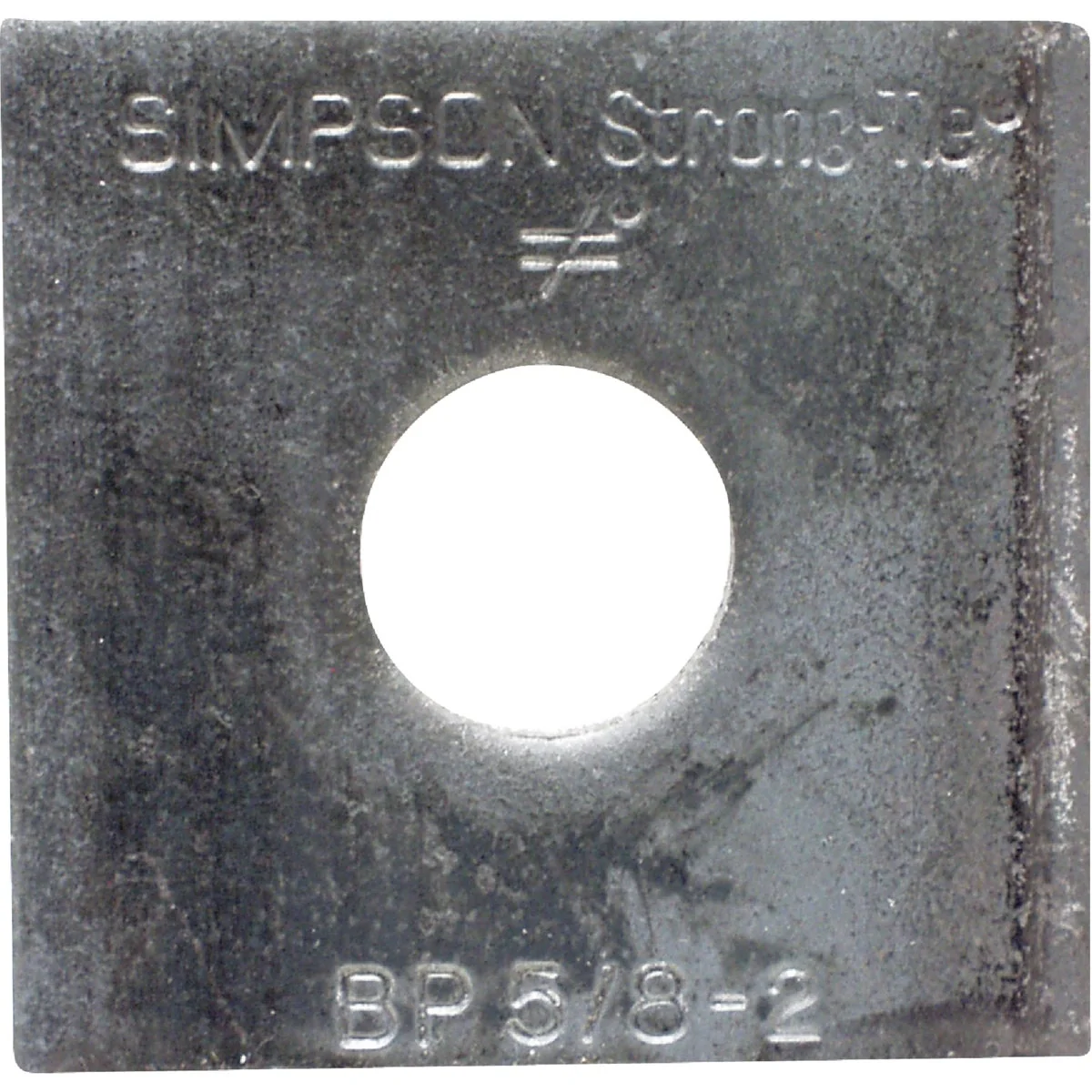 Exclusive Simpson Strong-Tie 5 8 in. x 2 in. x 3 16 in. Steel Uncoated Bearing Plate Verified